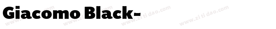 Giacomo Black字体转换